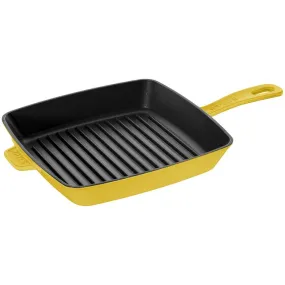 12" Cast Iron Square Grill Pan - Citron