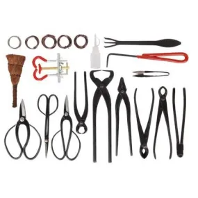 14 Piece Carbon Steel Bonsai Tool Kit Wire Bag Set