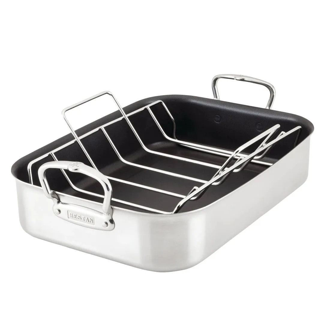 16.5-inch Classic Clad Nonstick Roaster with Rack