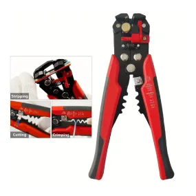 1pc 8-inch Automatic Wire Stripper, Wire Stripping Manual Tool, Cable Peeling Tool, Multi-Functional Device, Pulling, Pressing, Peeling And Connecting Artifact, Leather Pliers, Wire Cutter