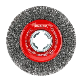 4 in. X-LOCK Carbon Steel Crimped Wire Wheel