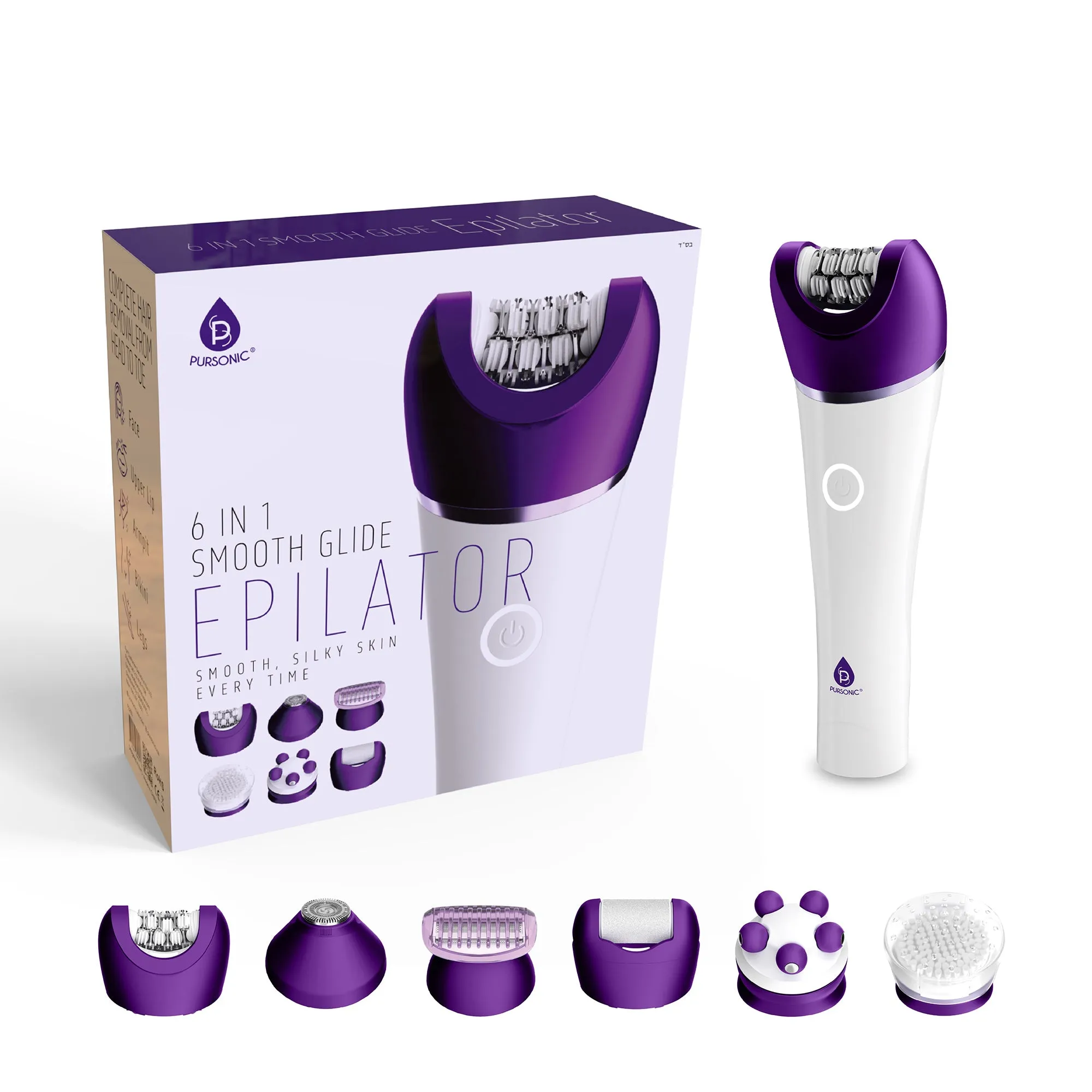 6-in-1 Smooth Glide Epilator