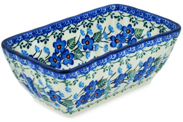 6" Mini loaf pan - Blue Blossom