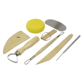 8 Piece Ceramic Pottery Modeling Tool Set