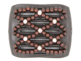 African Butterfly LadyBug Hair Comb - Brown 22