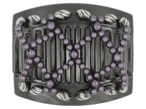 African Butterfly Thick Hair Comb - Ndalena Black 65