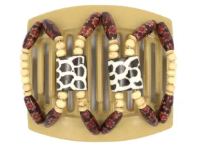 African Butterfly Thick Hair Comb - Stones & Bones Blonde 61