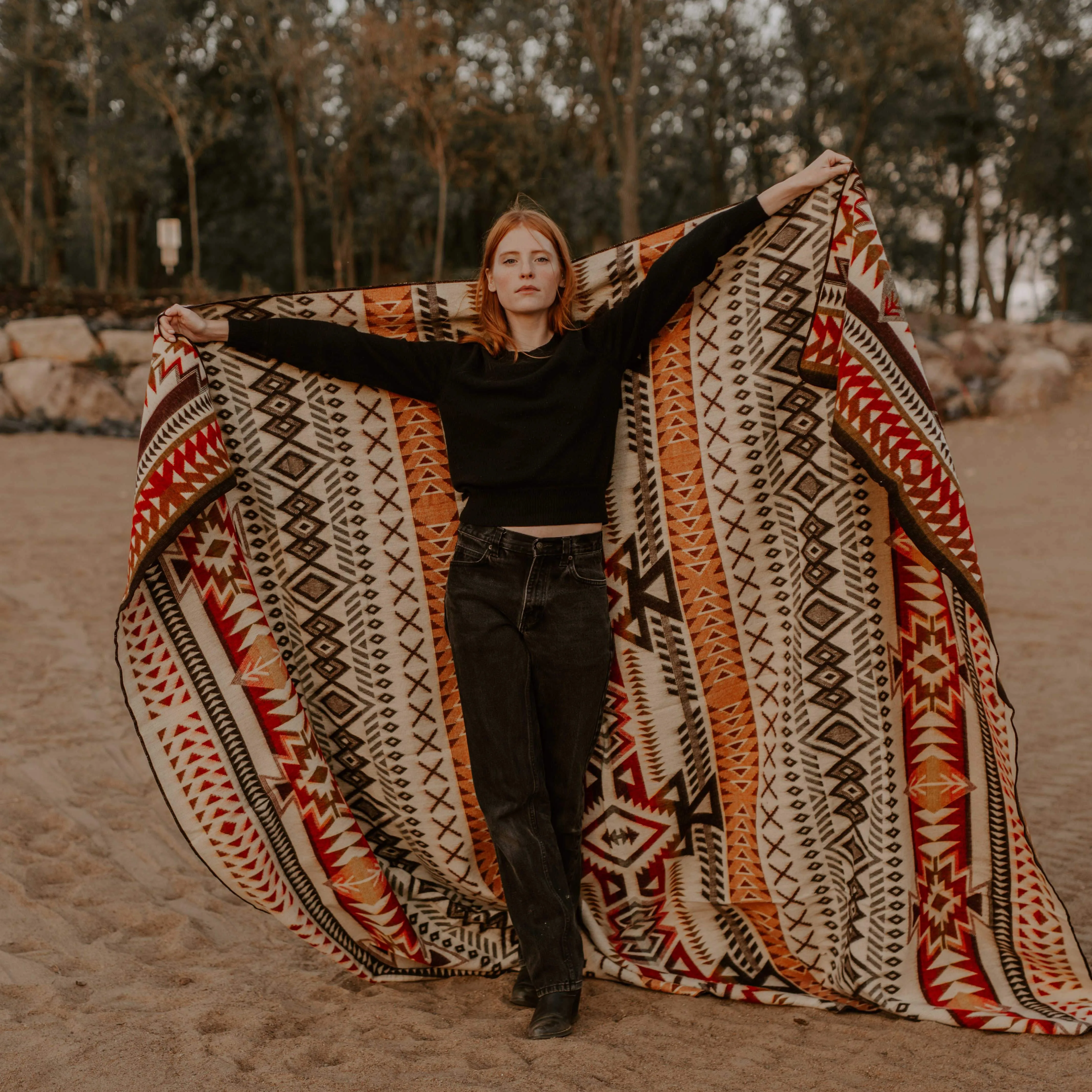 Alpaca wool blanket  - Santa Fe