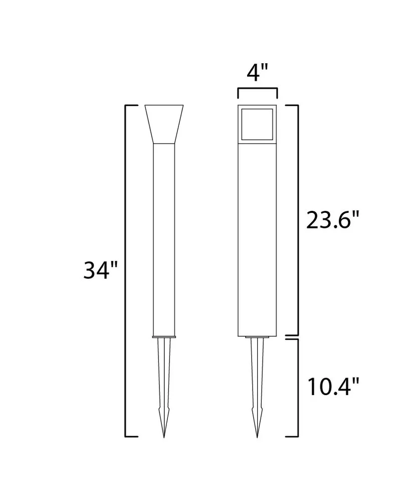 Alumilux 4" x 34" Pathway Outdoor Pathway Light