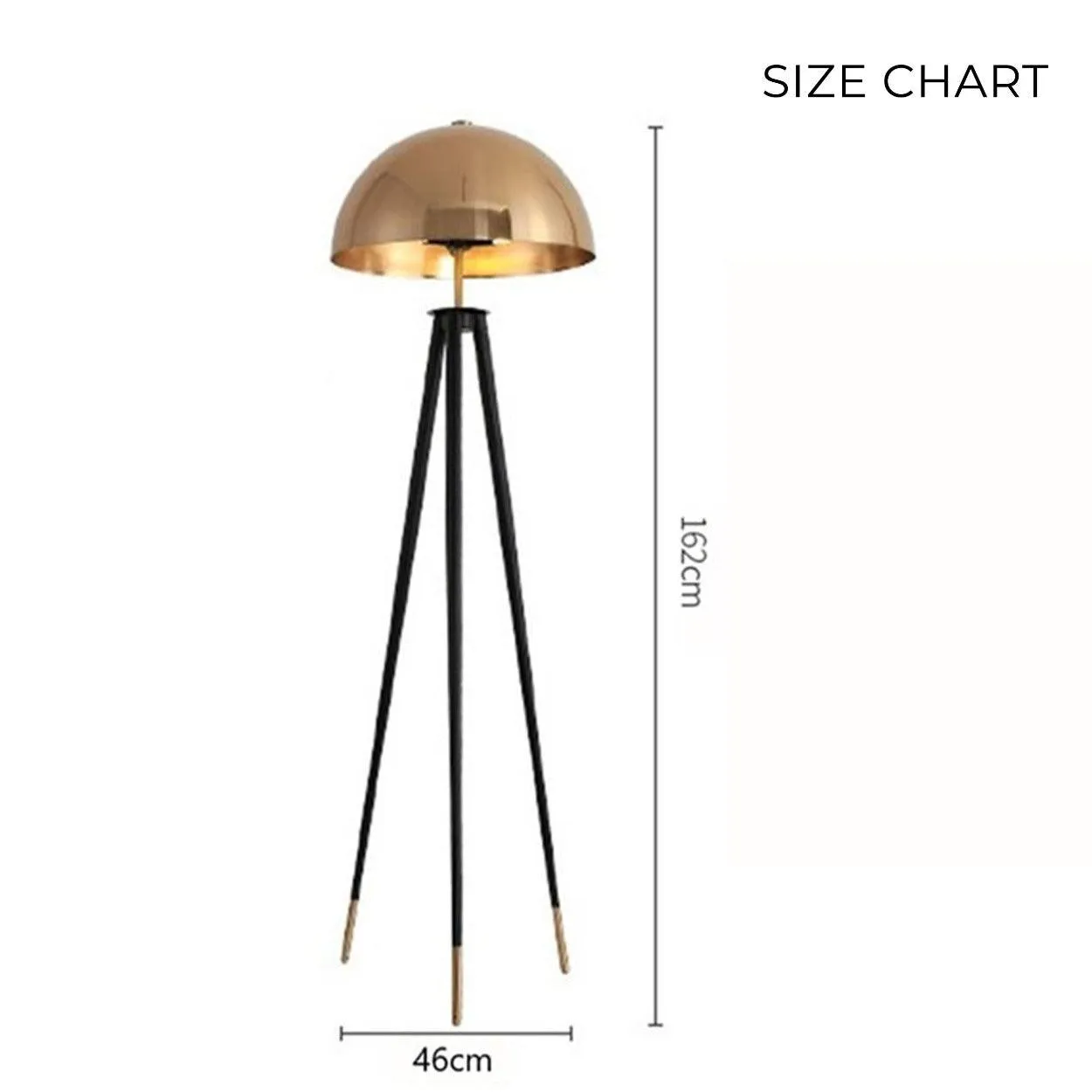 ANKUR MUSHROOM HEAD TRIPOD FLOOR LAMP