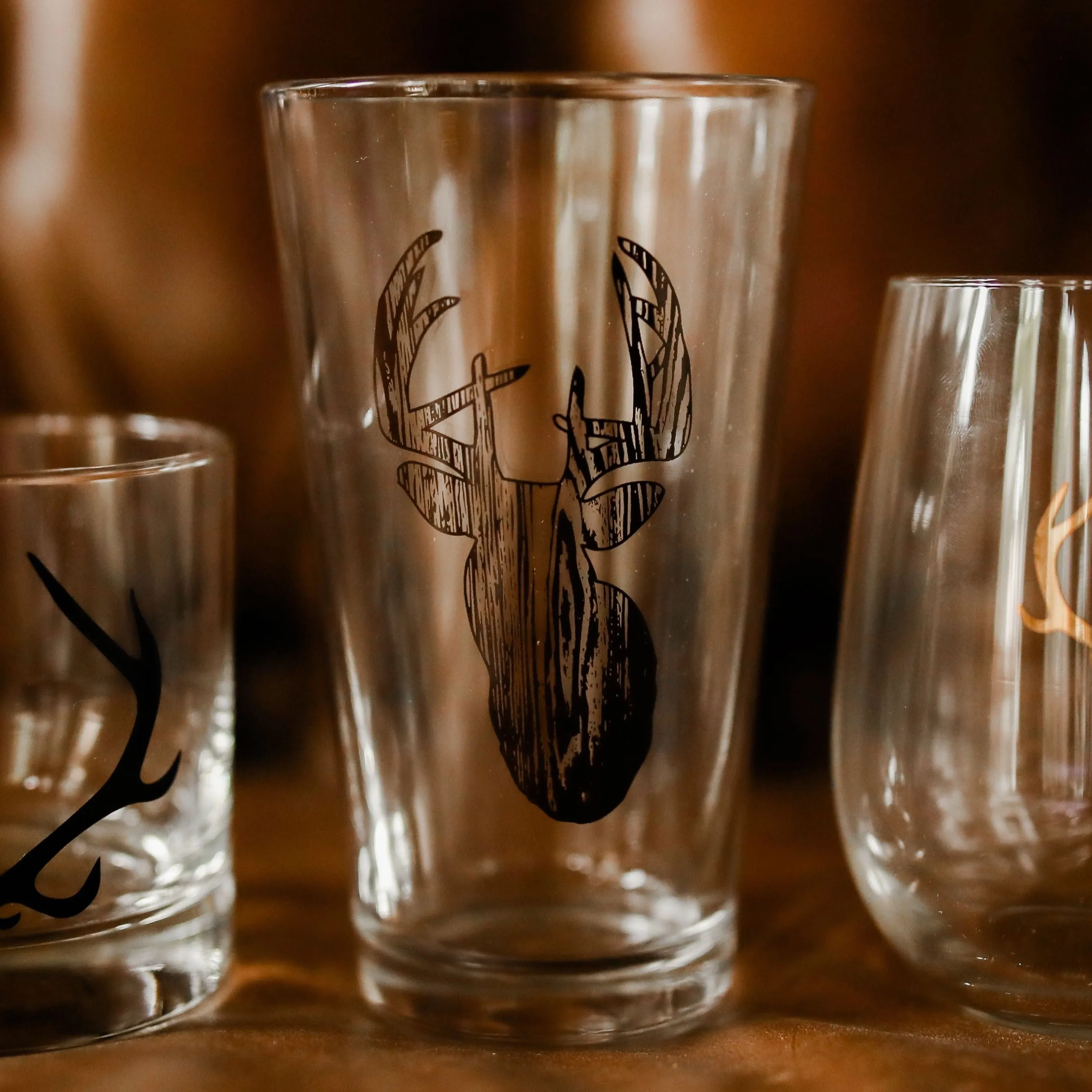 Antler Pint Glass