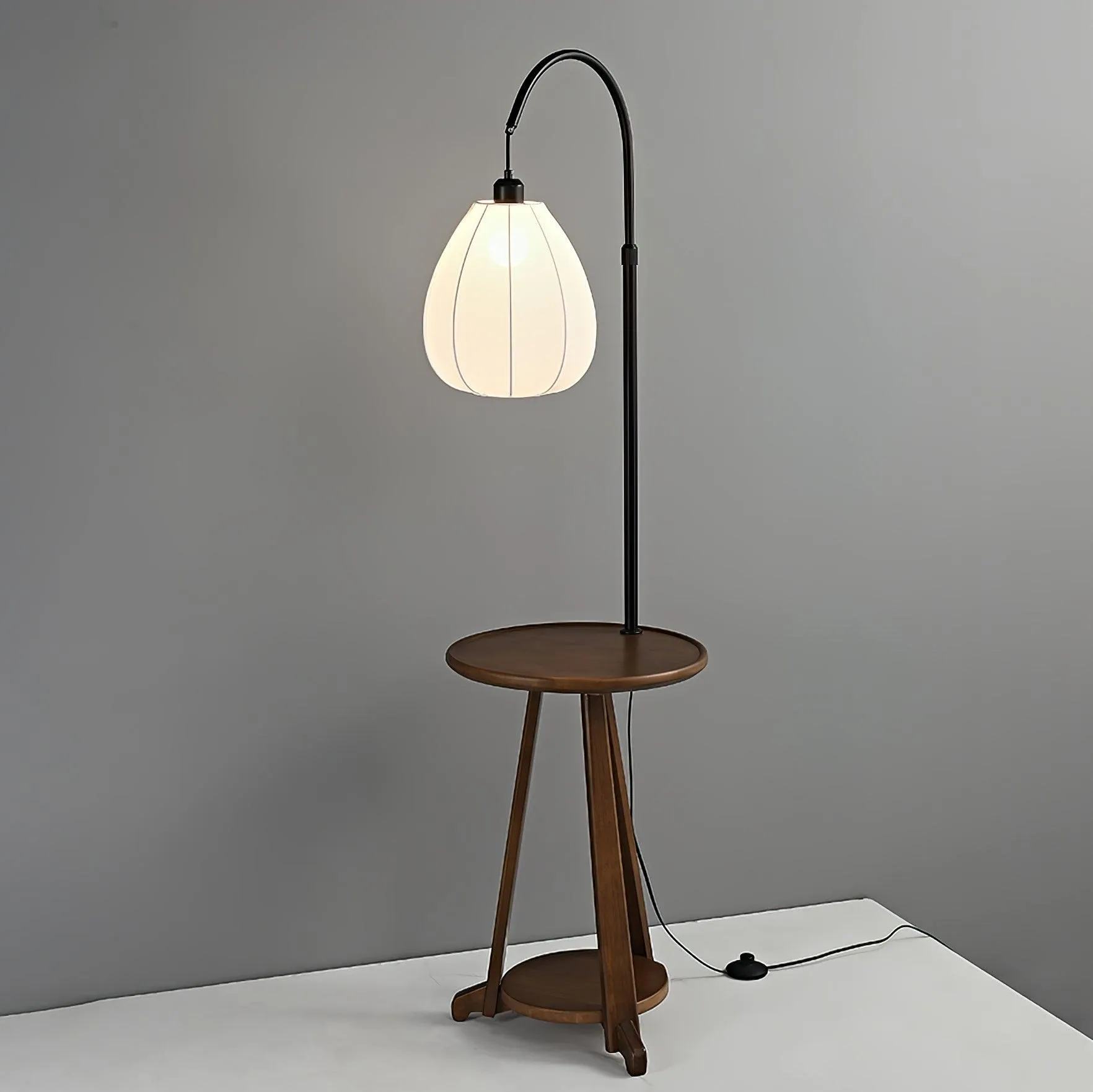 Arc Side Table Floor Lamp