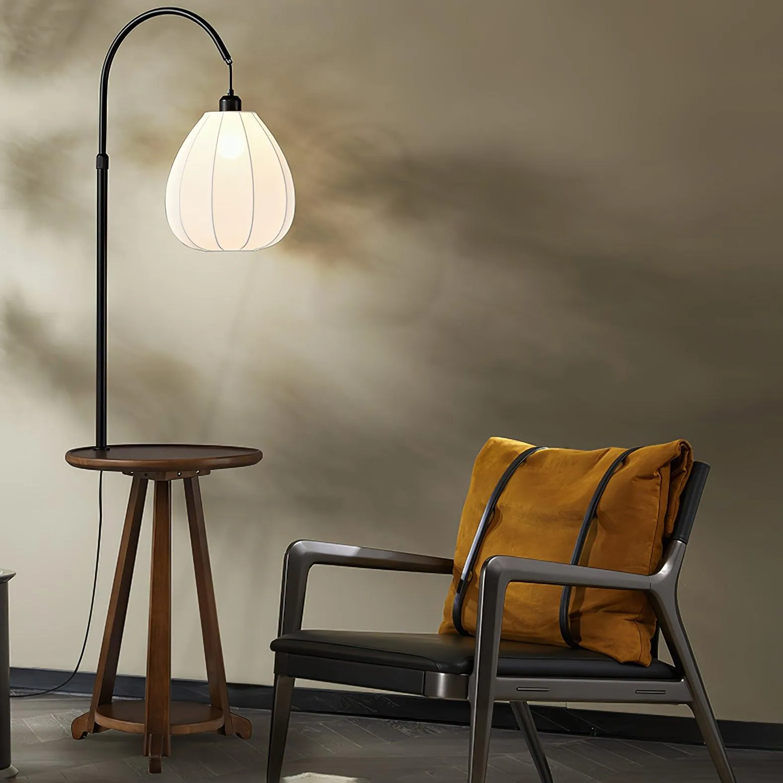 Arc Side Table Floor Lamp