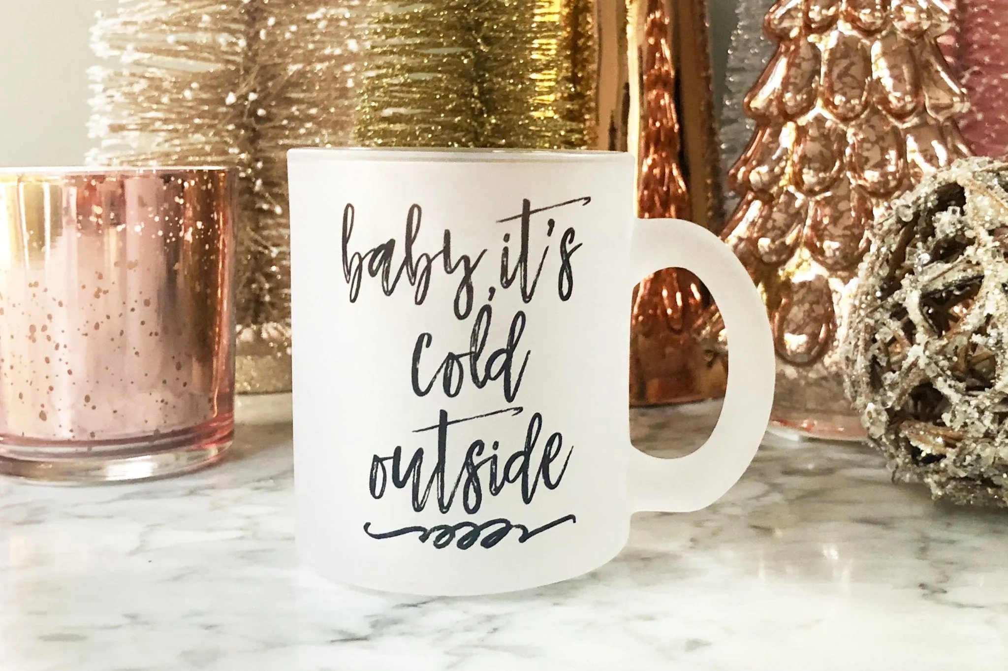 Baby, It's Cold Outside Frosted Mug