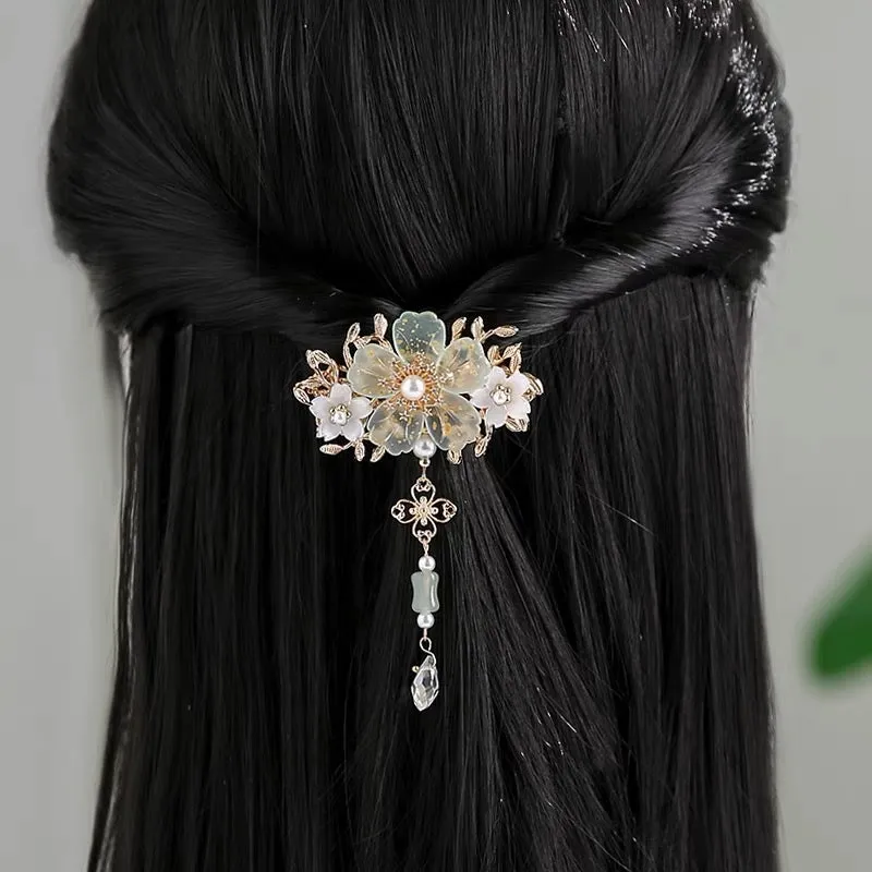 Back Hair Pin: Crystal