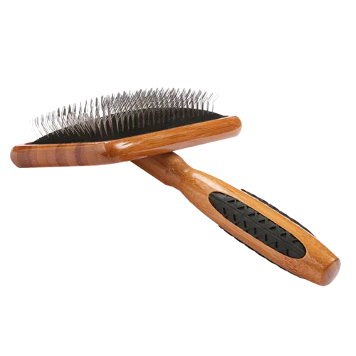 bamboo dematting slicker brush - 2 sizes