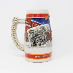 Beer Mug, Budweiser 100th Anniversary Holiday, A Century of Tradition 1999