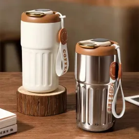 Best insulated Coffee Mug-Portable keeps Cold And Heat LED Temperature