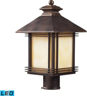 Blackwell 1 Light Outdoor Led Post Lamp In Hazelnut Bronze