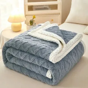 Blanket Double Thickened Warm Coral Fleece Sofa Winter Blanket