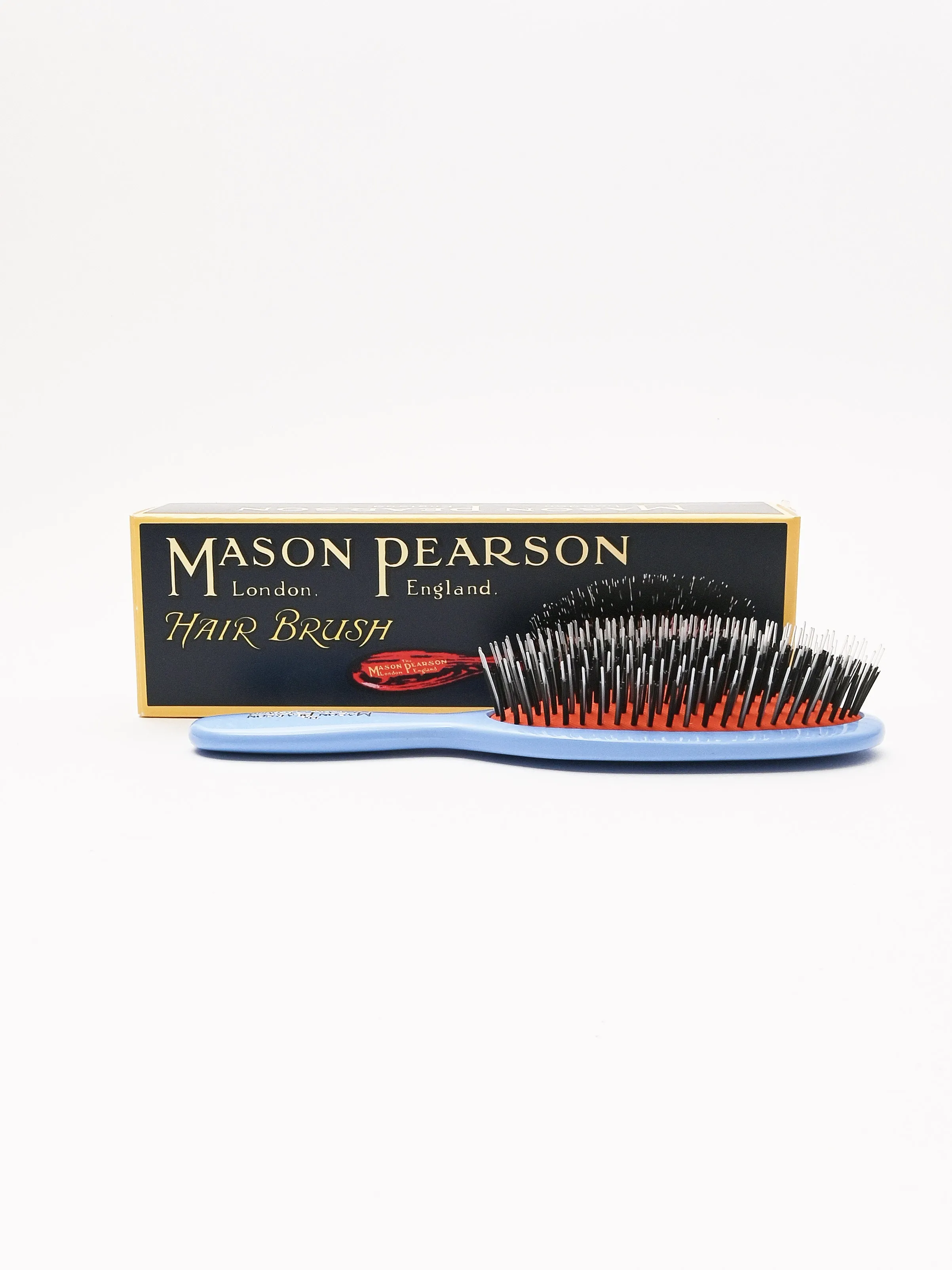 Blue Pocket Bristle & Nylon Hair Brush