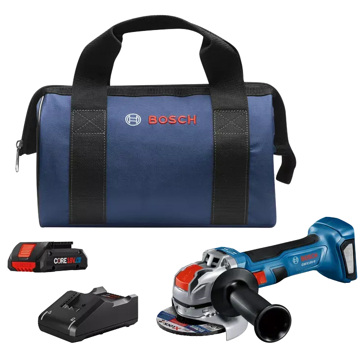 BOSCH 18V X-LOCK 4-1/2" Angle Grinder Kit