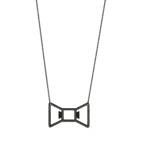 Bowtie: Black Necklace Bottle Opener