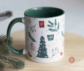 Catholic Christmas Mug, green