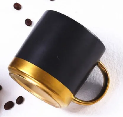 Ceramic Mug with Golden Design