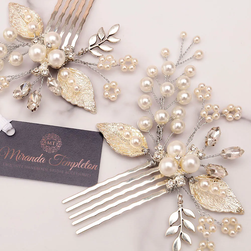 Chamomile Bridal Mini Combs