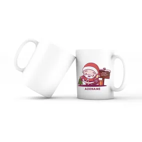 Christmas Cute Jolly Series Santa Addname Mug