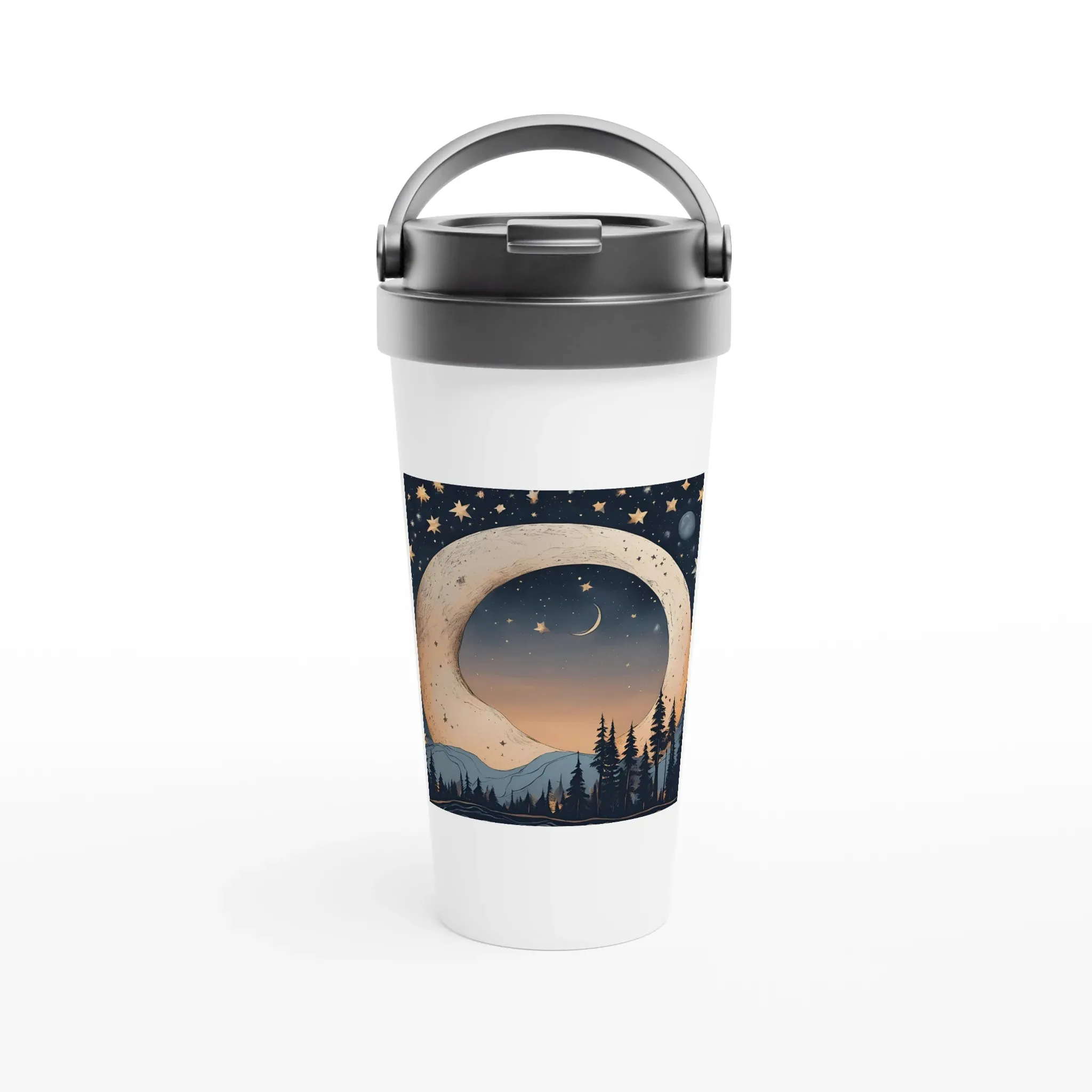 Coffee Tumbler | Moon & Stars Design