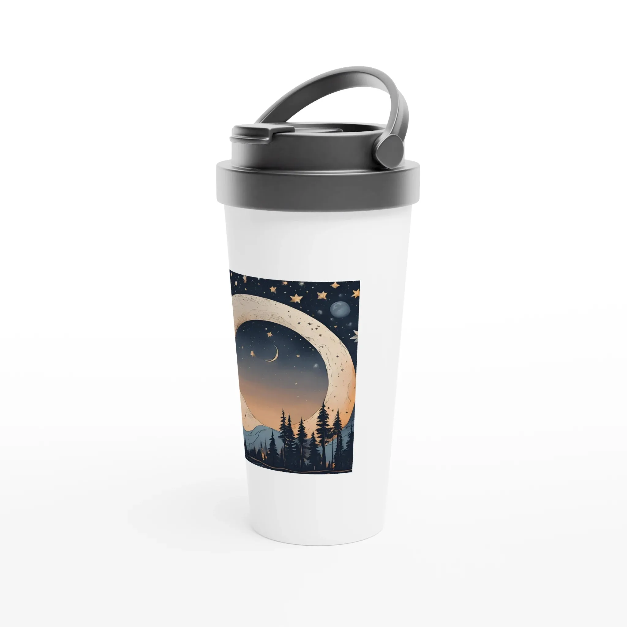 Coffee Tumbler | Moon & Stars Design