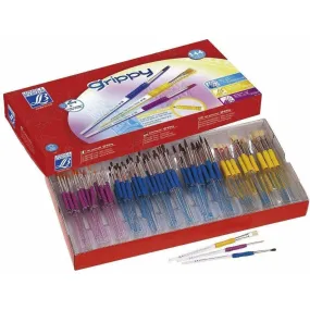 Color & Co. 144 Piece Grippy Paintbrush Kit