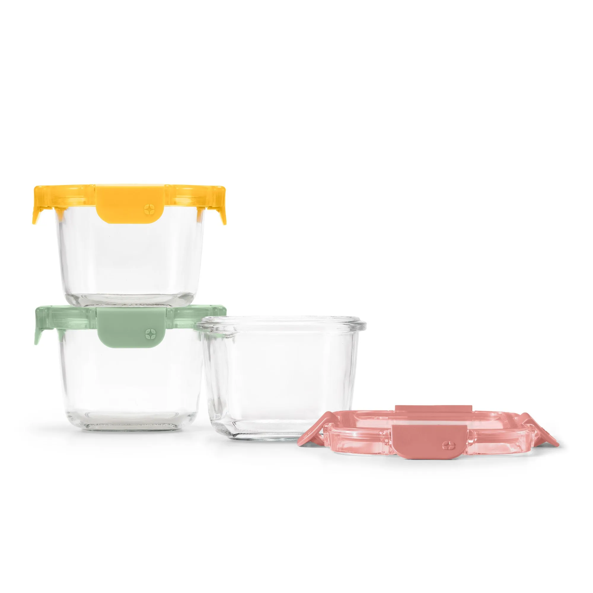 Color Lock® Glass 2 Cup Round 6pc Set