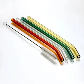 Colorful Glass Straws (Set of 4)