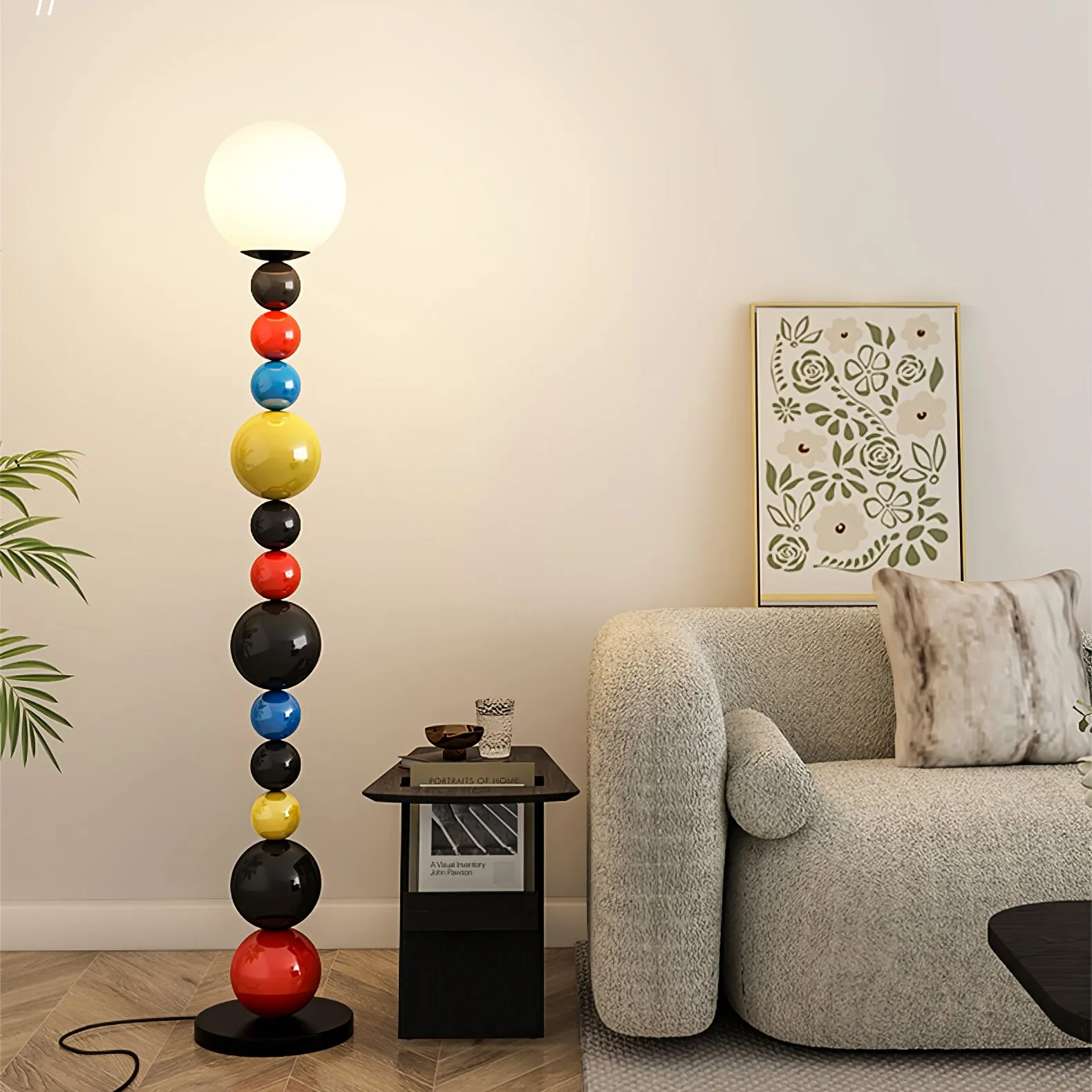 Colorful Round Ball Floor Lamp