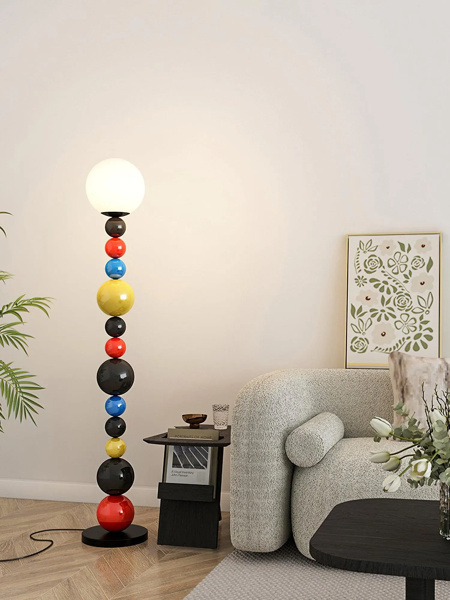 Colorful Round Ball Floor Lamp