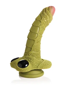 Creature Cocks Swamp Monster Scaly Silicone Dildo - Green