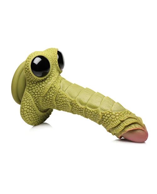 Creature Cocks Swamp Monster Scaly Silicone Dildo - Green