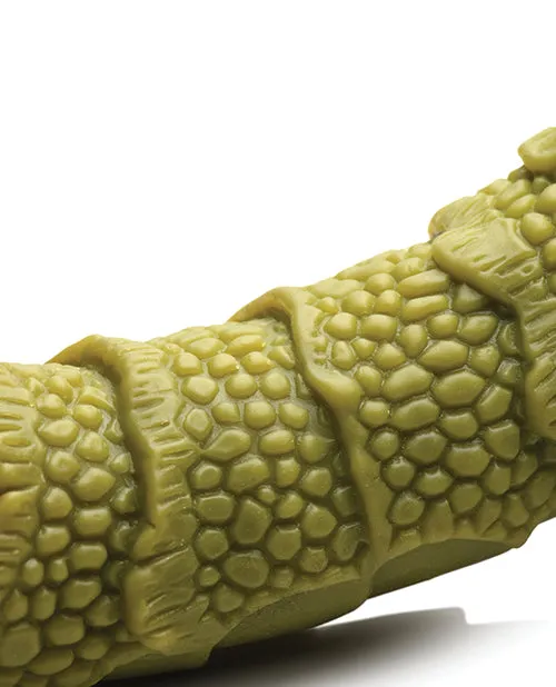 Creature Cocks Swamp Monster Scaly Silicone Dildo - Green