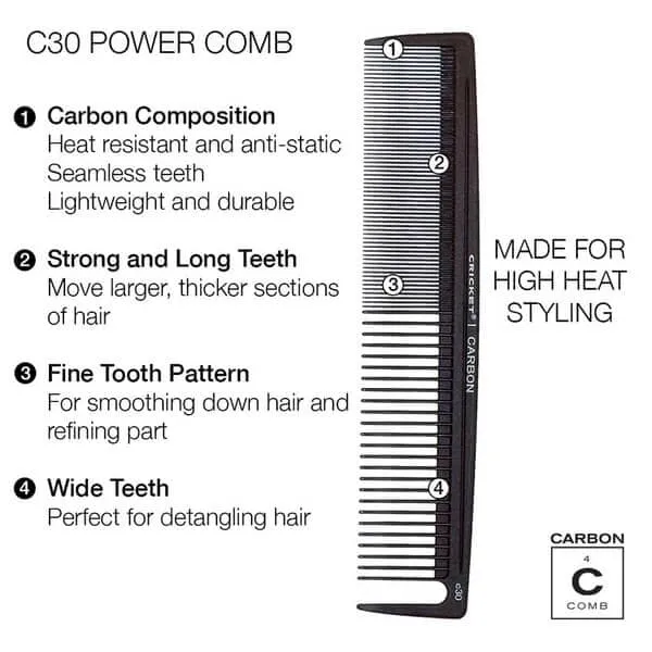 Cricket Carbon Comb Stylist 4 Pack