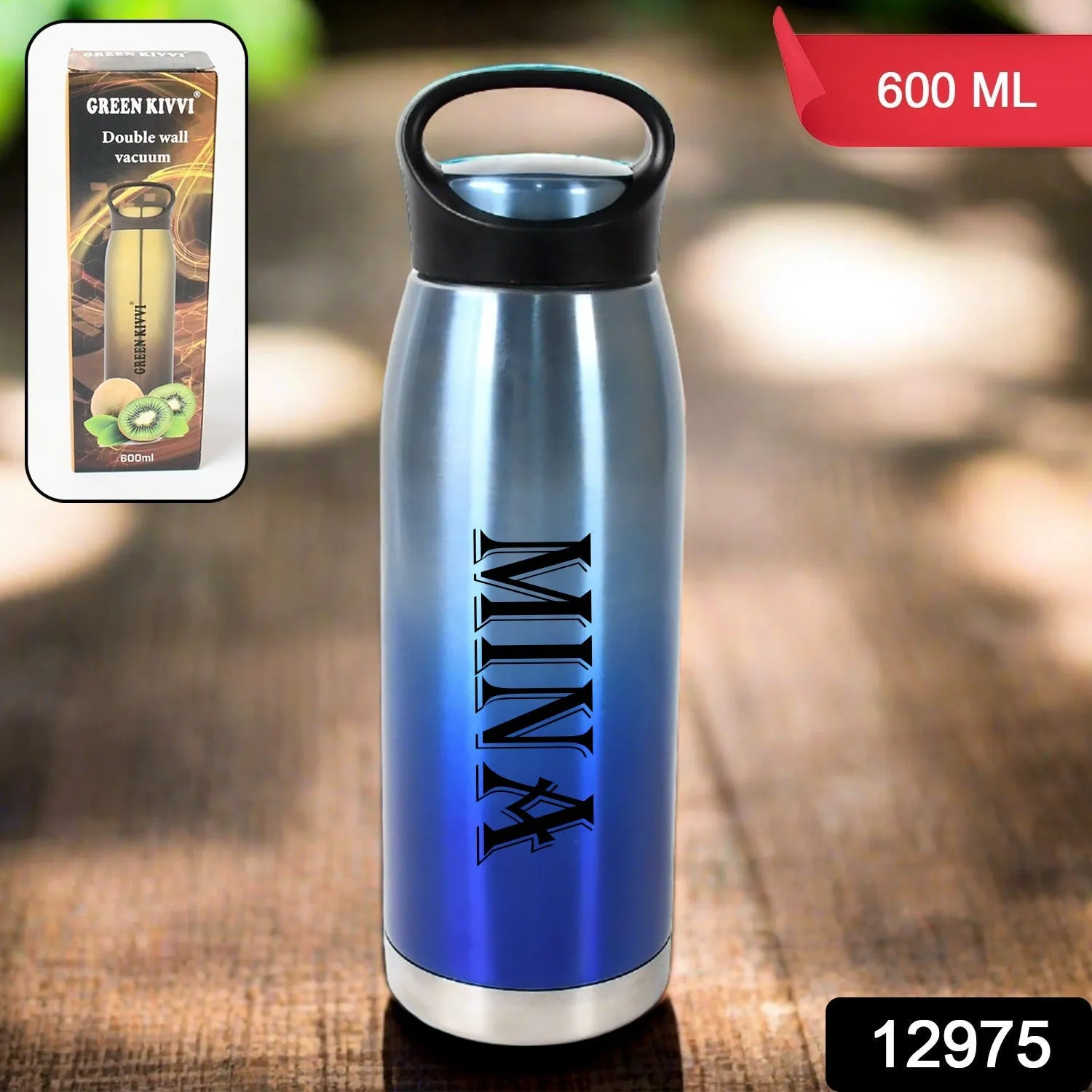 Customize Vacuum Stainless Steel Double Wall Water Bottle, Fridge Water Bottle, Stainless Steel Water Bottle Leak Proof, Rust Proof, Cold & Hot Thermos steel Bottle| Leak Proof | Office Bottle | Gym | Home | Kitchen | Hiking | Trekking | Travel Bottle