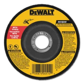 DeWalt® Type 27 Depressed Center Wheels, 6 x 1/4 x 7/8, A24R Grit, Aluminum Oxide, DW4624