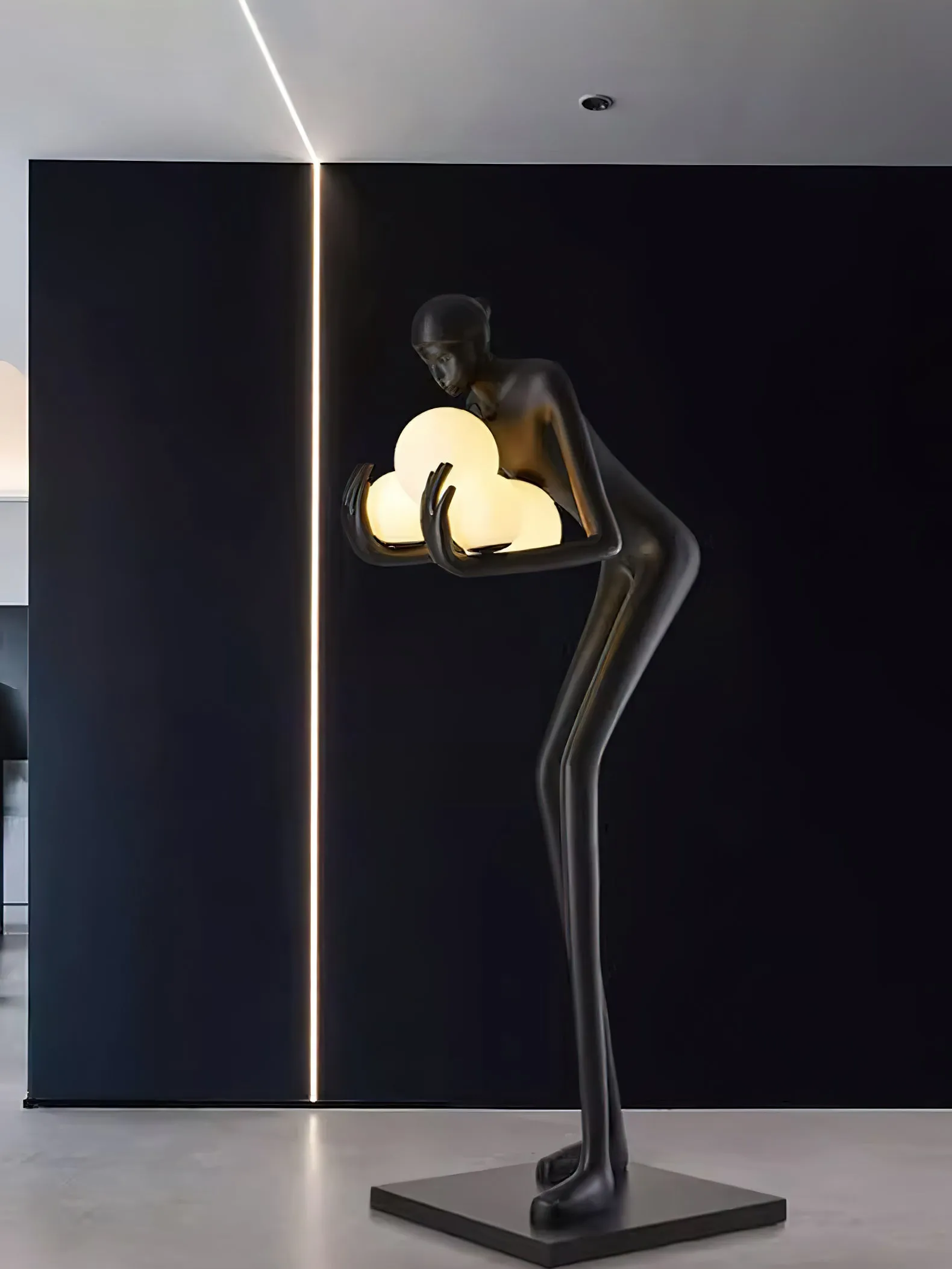 Embrace of Light Sculpture Floor Lamp