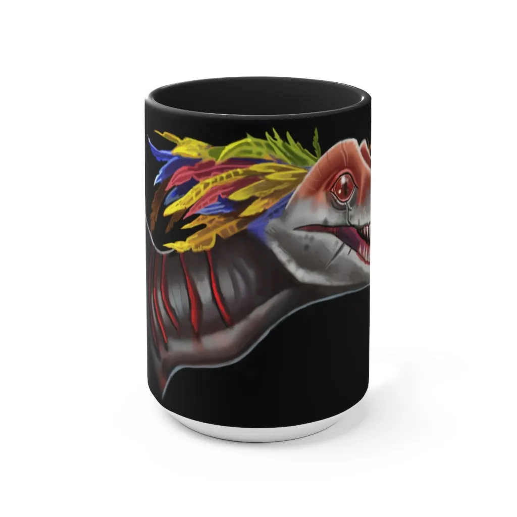 Feathered Raptor Accent Mug