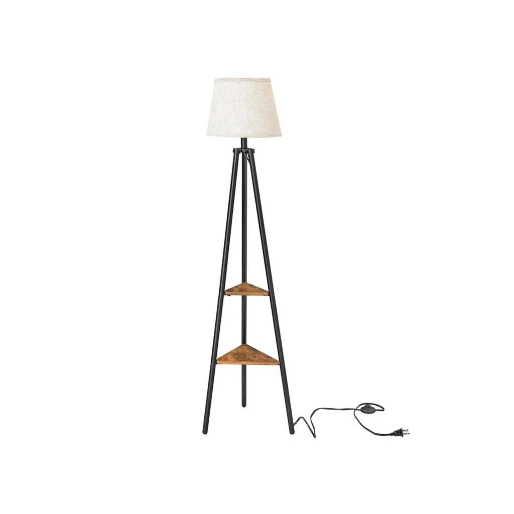 Floor Lamp with Shelves