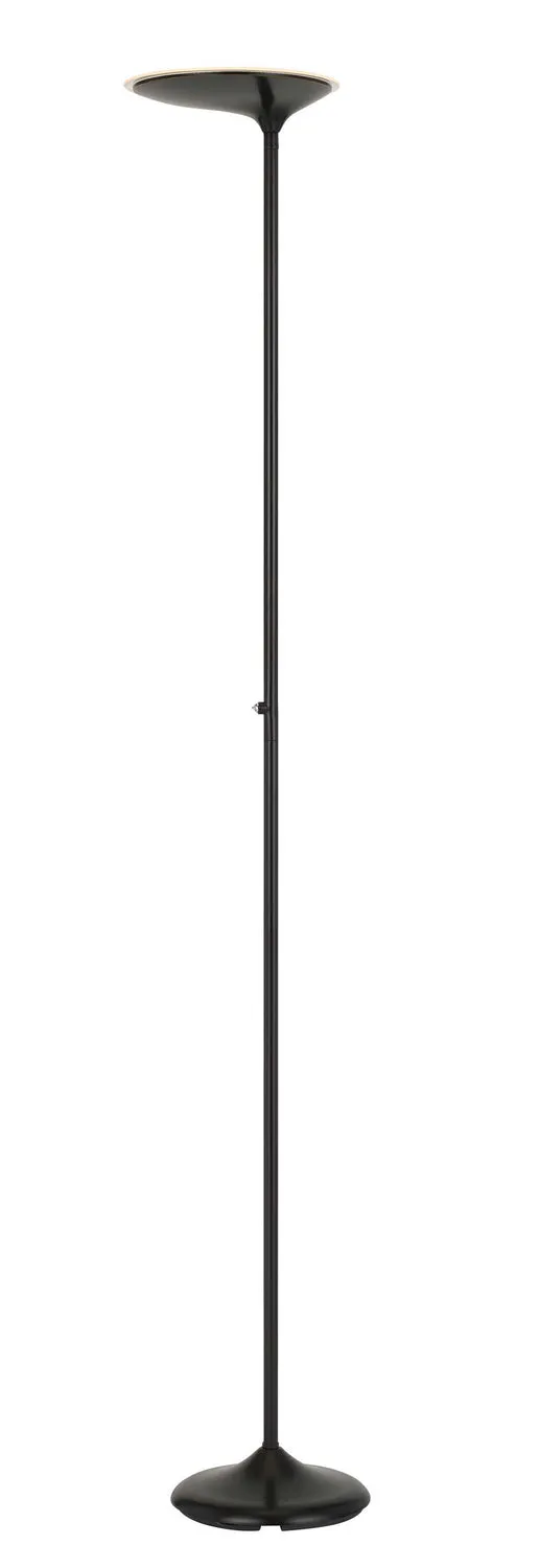 Foggia LED Torchiere Lamp In Dark Bronze