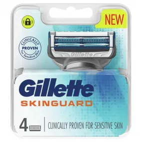 Gillette Skinguard Razor Blades Cartridges Refills 4 Pack