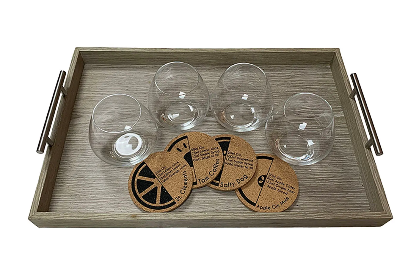 Gin Glass and Coaster Set